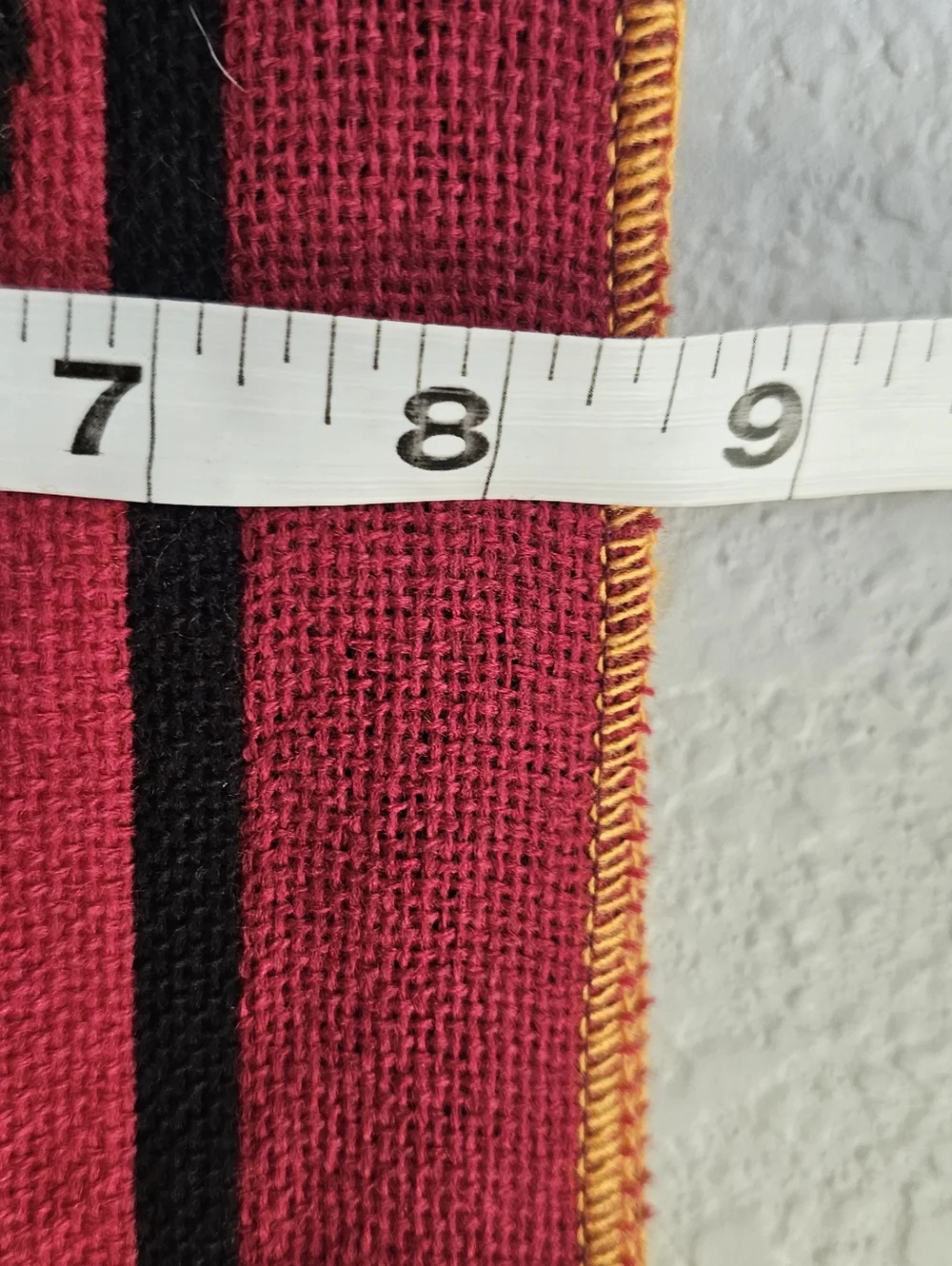 AS Roma Soccer Scarf Forza Lupi Italy Football Fan Red Yellow Fringe